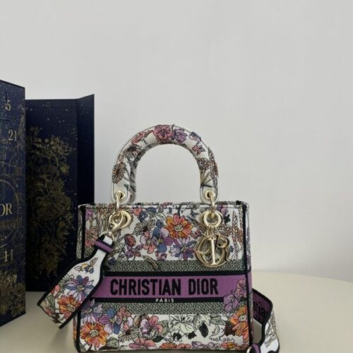 Lady Dior D-Lite Purple Flowers