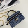 Dior 30 Montaigne Vanity Denim Blue