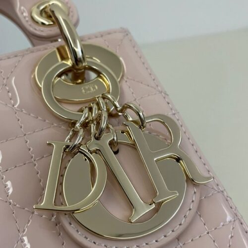 Alternative view of Lady Dior Mini Pink Patent