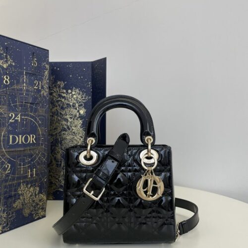 Lady Dior Mini Black Patent