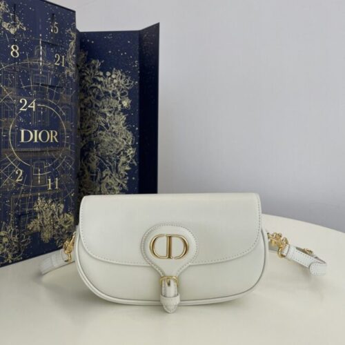 Dior Bobby East-West White