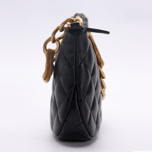 Alternative view of CHANEL Chain Hobo Black