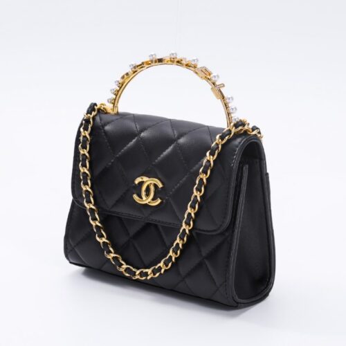 Alternative view of CHANEL 23B Pearl Black Handle Bag