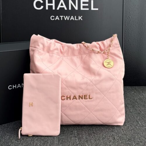 Alternative view of CHANEL 22 Medium Handbag Pink