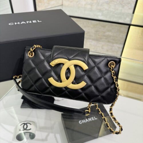 CHANEL 24c Baguette Bag Black
