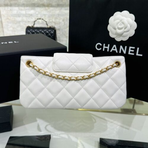 Alternative view of CHANEL 24c Baguette Bag White