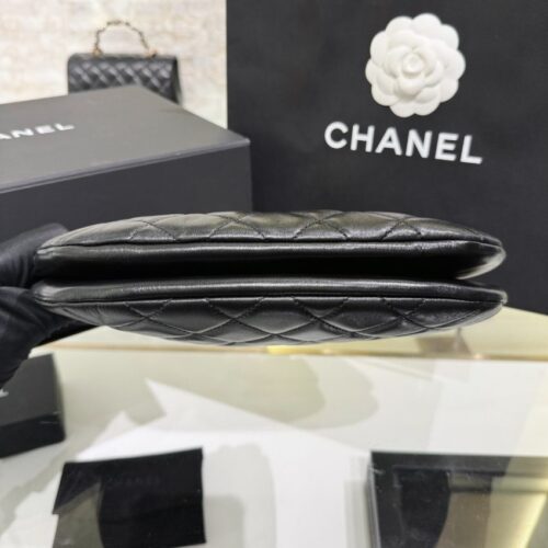Alternative view of CHANEL 24c Round Shoulder Bag Black