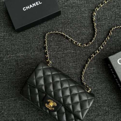 CHANEL Classic Flap 20cm Black Caviar
