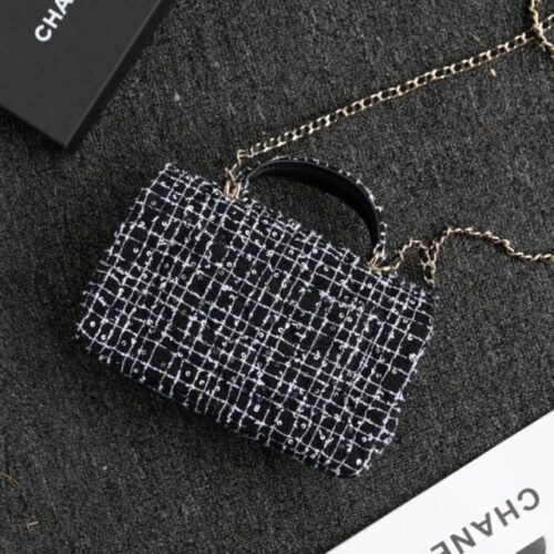 Alternative view of CHANEL 24p Tweed Black and White