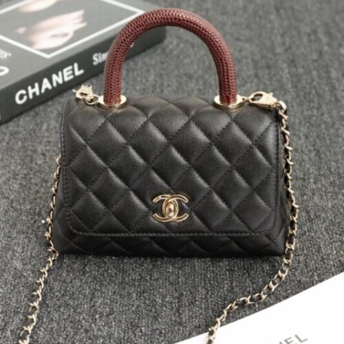 CHANEL 23P Coco Lizard Handle