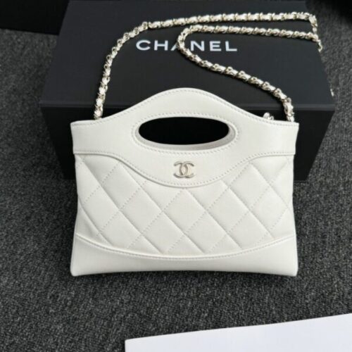 CHANEL 24s Mini Horizontal White