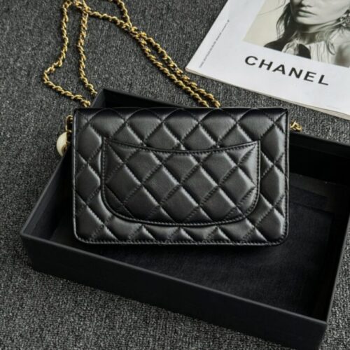 Alternative view of CHANEL 24s Double Pearl Woc Black